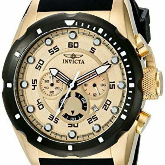 18k Gold Invicta Speed 50mm Men's Watch! NIB - Picture 1 of 3